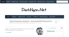 Desktop Screenshot of danhngon.net