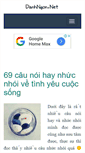 Mobile Screenshot of danhngon.net